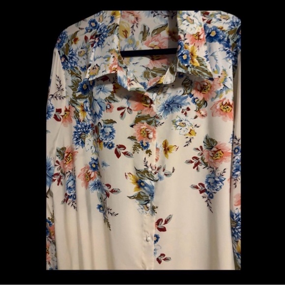 Floral Cream Maxi Skirt - Picture 4 of 6